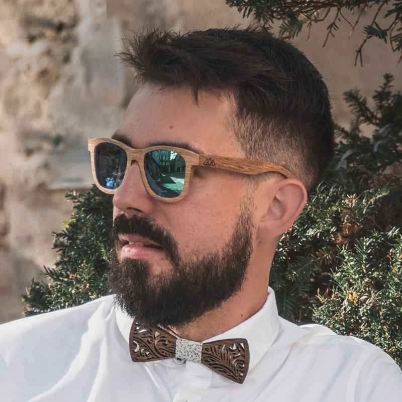 Lunettes en bois - Olivier Vert