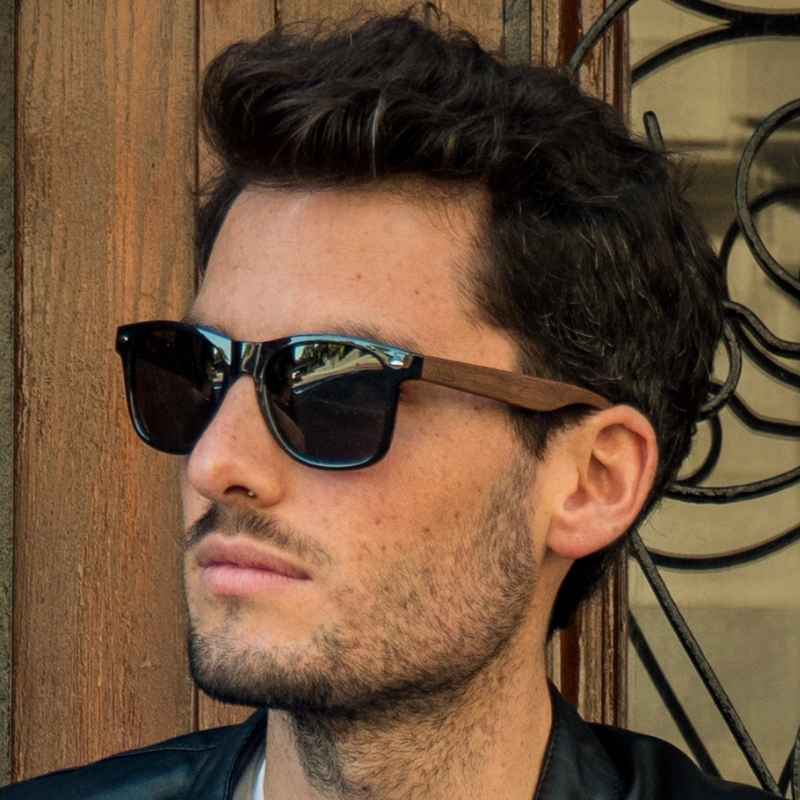 Lunette Bois - Wayfarer Acajou Noir
