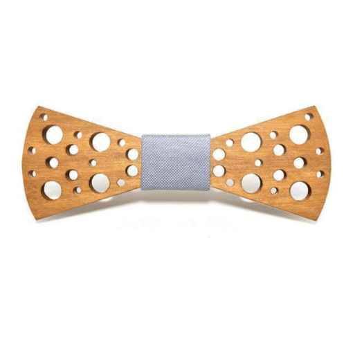 Noir/Jeans Noeud Papillon Bois - Pillar