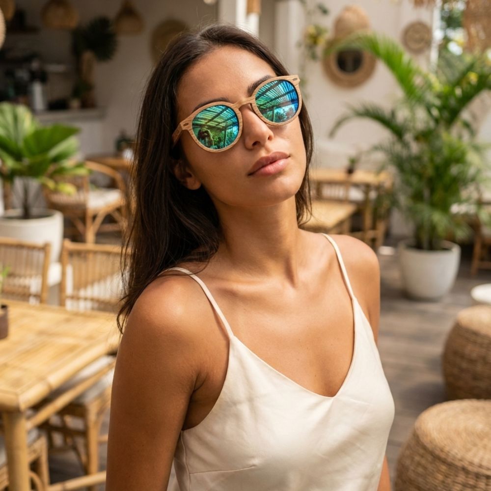 Lunette Soleil Homme Bois - Koa Vert