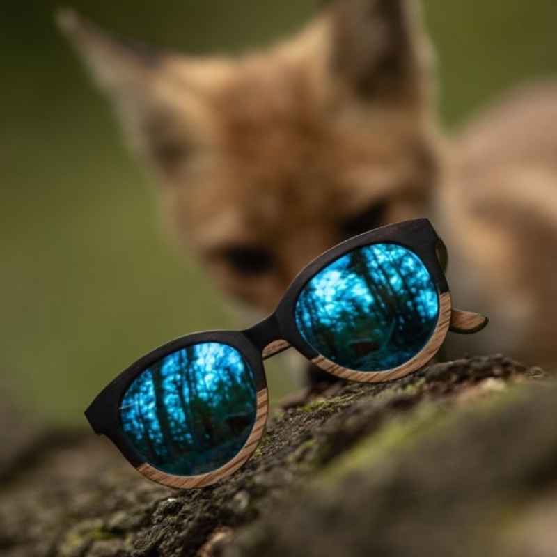 Lunettes en Bois Femme - Riviera Bleu