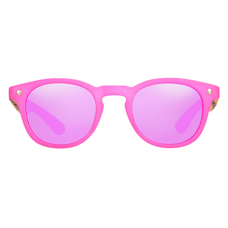 Lunettes en bois Enfant - Summer Pink