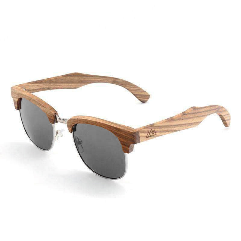 Lunettes en bois Ray Ban Clubmaster Gris The Wood Stock
