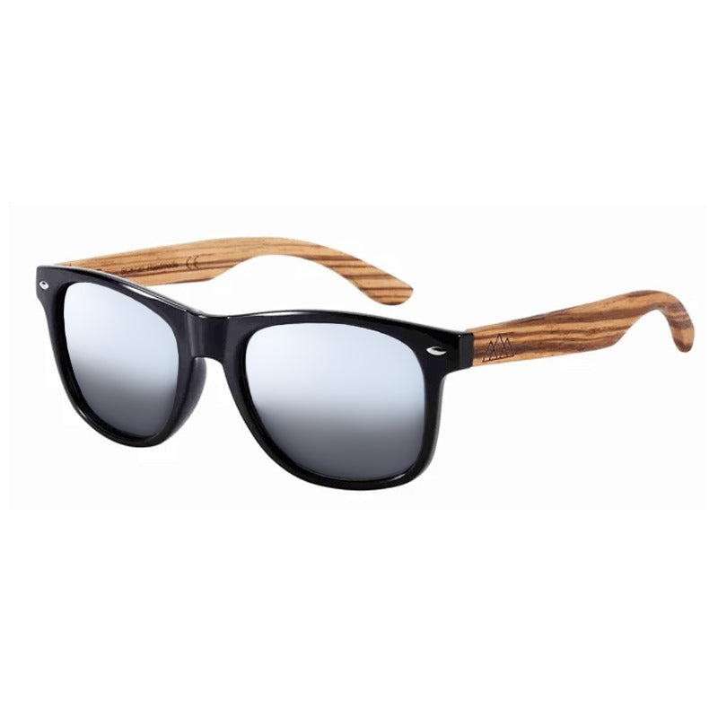 Lunettes de Soleil en Bois - Wayfarer Zebra Gris