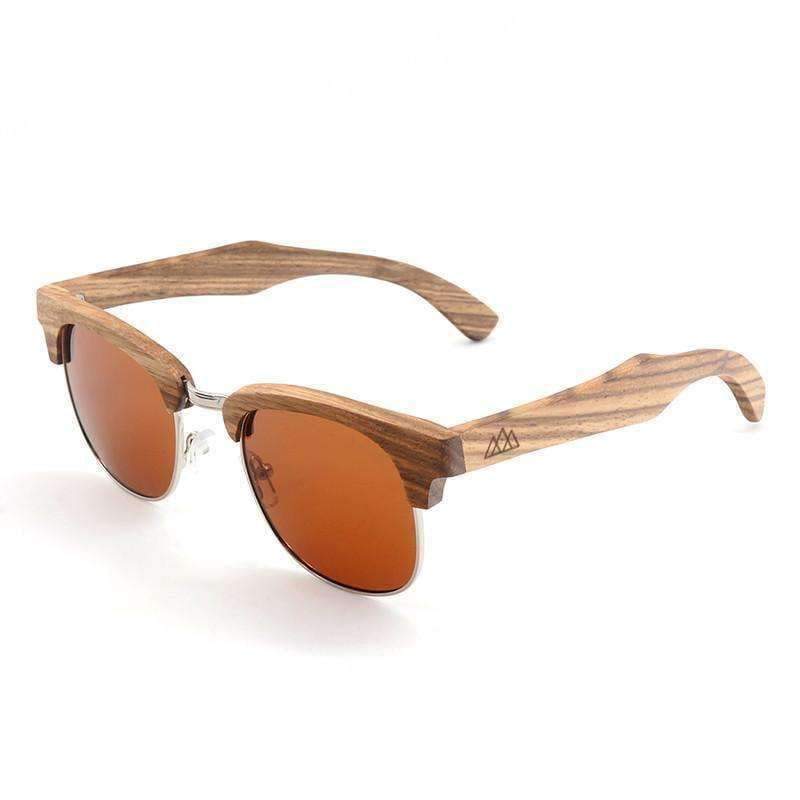 Lunettes de soleil bois Ray Ban Clubmaster Brun The Wood Stock
