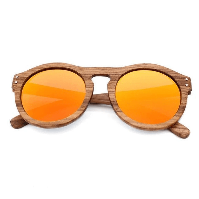 Lunette Bois Homme - Falcon Orange