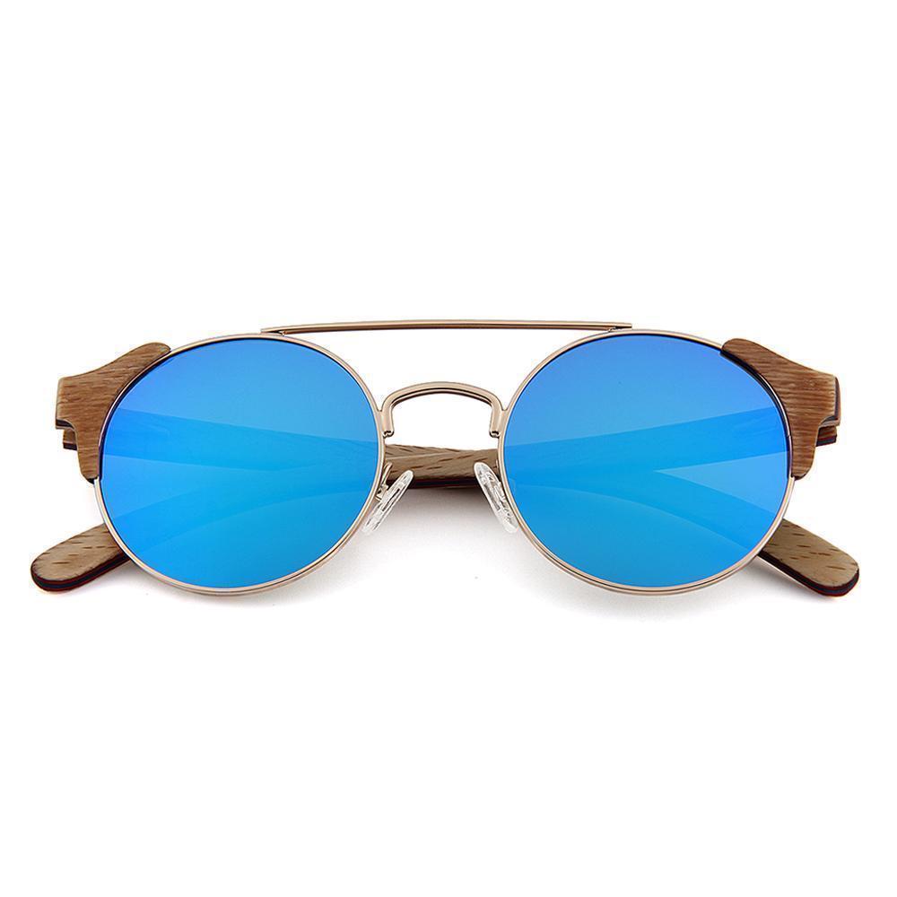 Lunettes en Bois - Positive Bleu