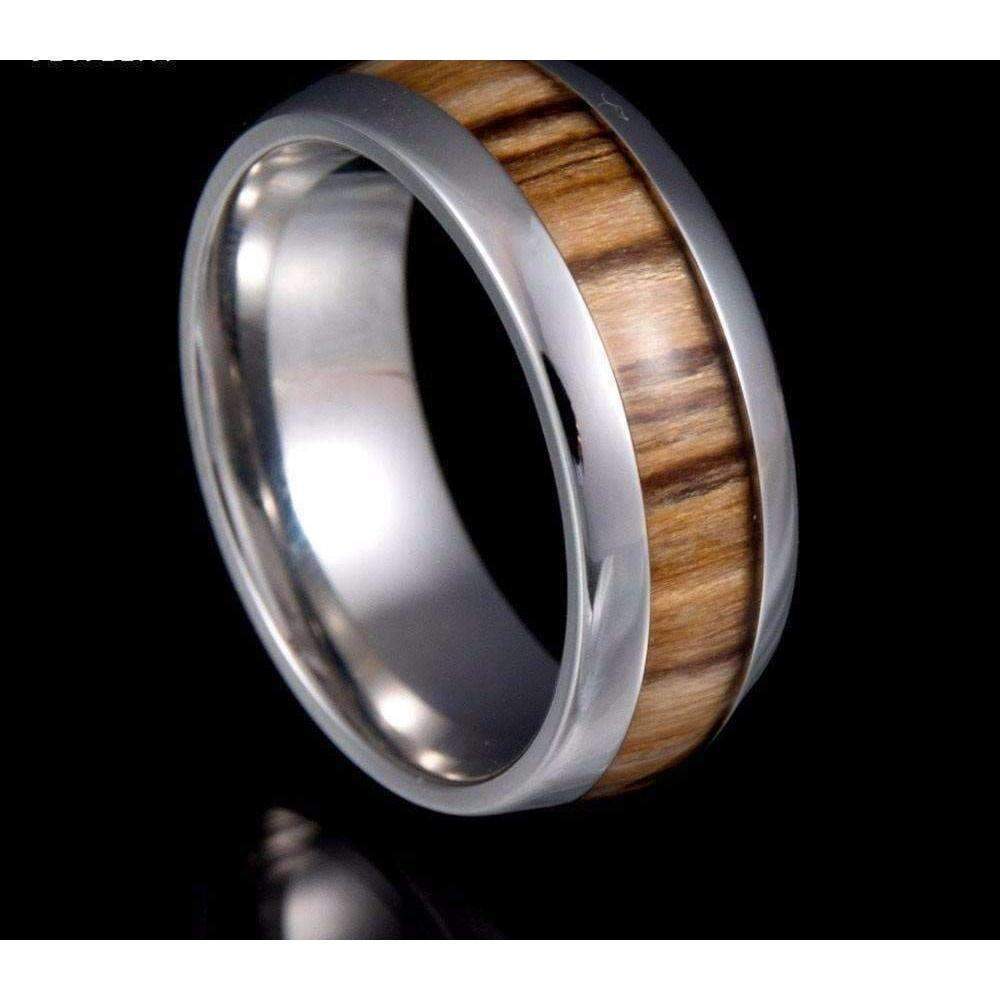 7 - 53mm Bague en Bois - Ambré
