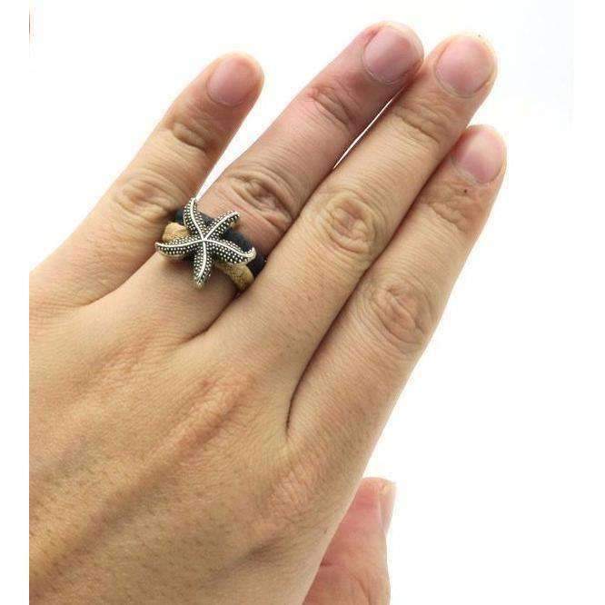 Bague Liège Etoile de Mer Bicolor