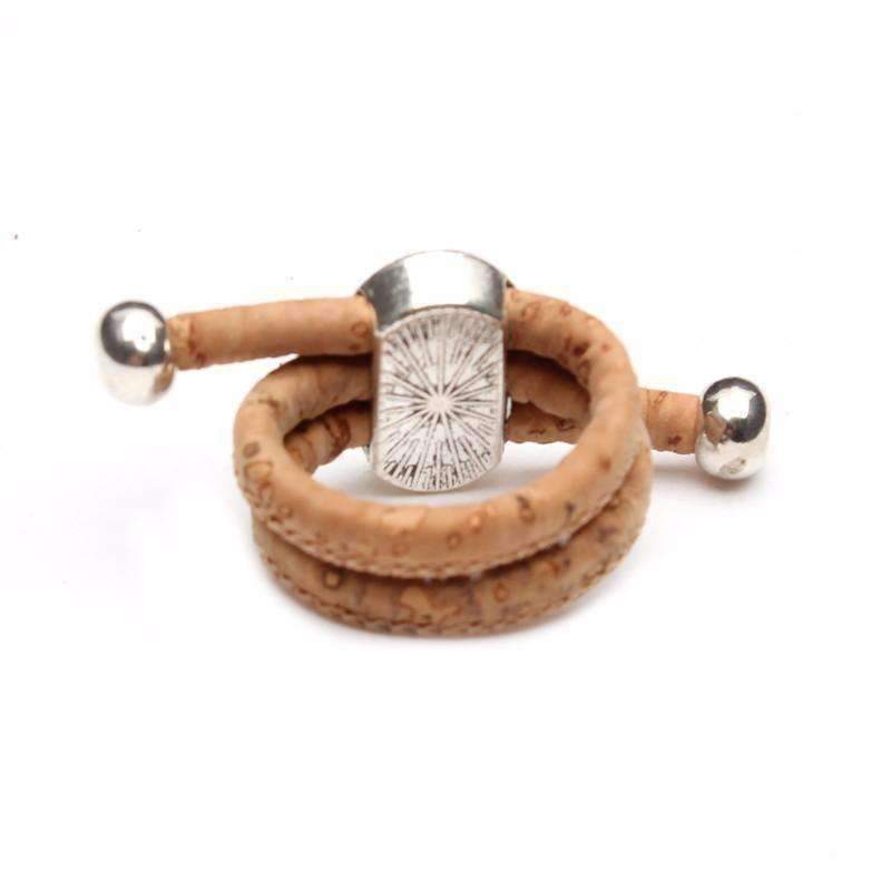 Brown Bague Liège Médaillon