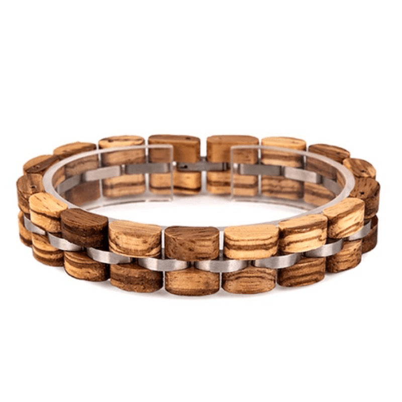 Bracelet en bois femme - Zebra