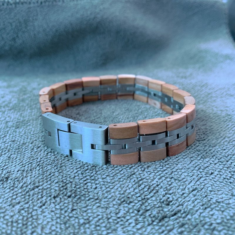 Bracelet Homme Bois - Raised Olive Olvier