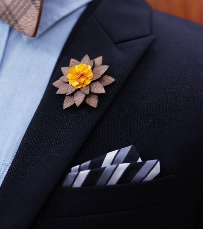 Red Broche en bois - Euphoria