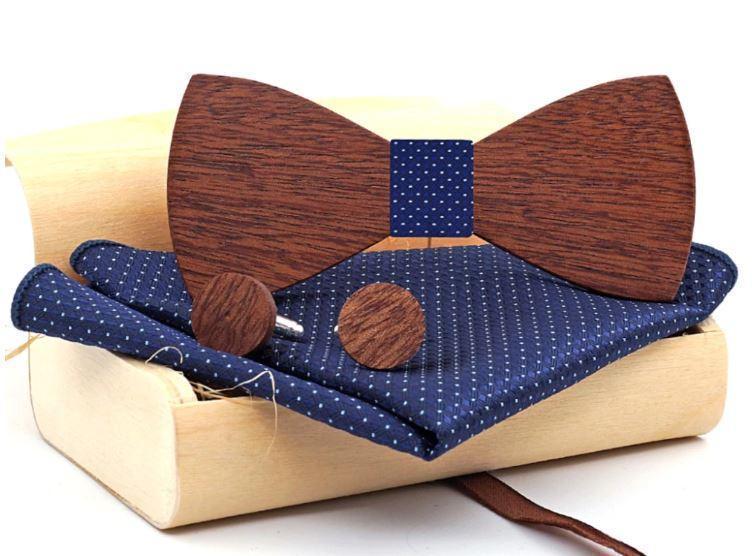 Cadeau Coffret Noeud Papillon Bois