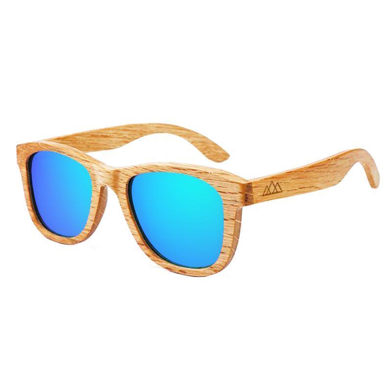 Lunettes en bois - Bambou Ambre Bleu