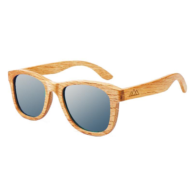 Lunettes en bois - Bambou Ambre Gris Sombre