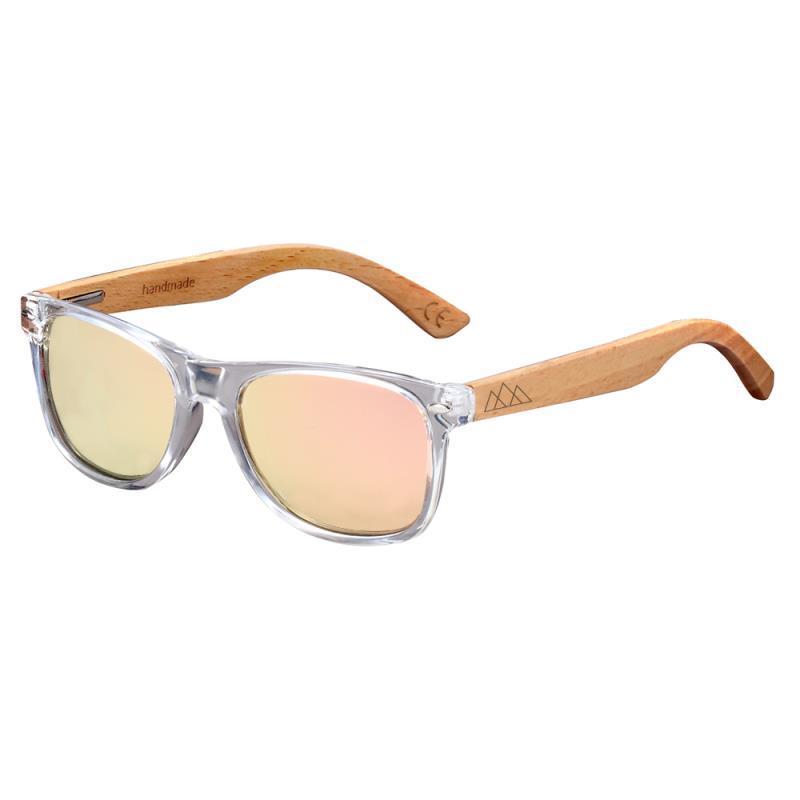 Lunettes en bois Enfant - Wayfarer Sky Junior Rose - Orange