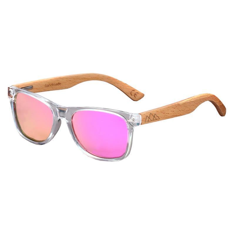 Lunettes en bois Enfant - Wayfarer Sky Junior Rose