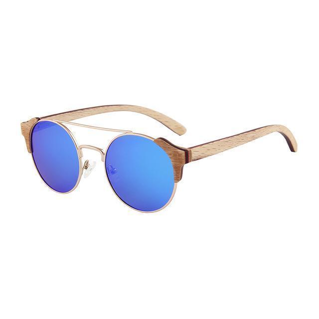 Lunettes en Bois - Positive Bleu