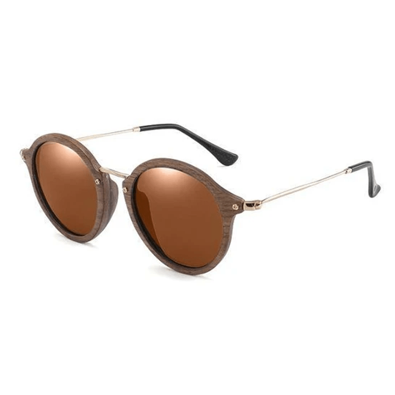 Lunettes en Bois - Retro Brun