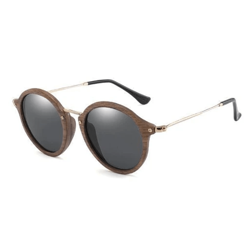 Lunettes en Bois - Retro Noir