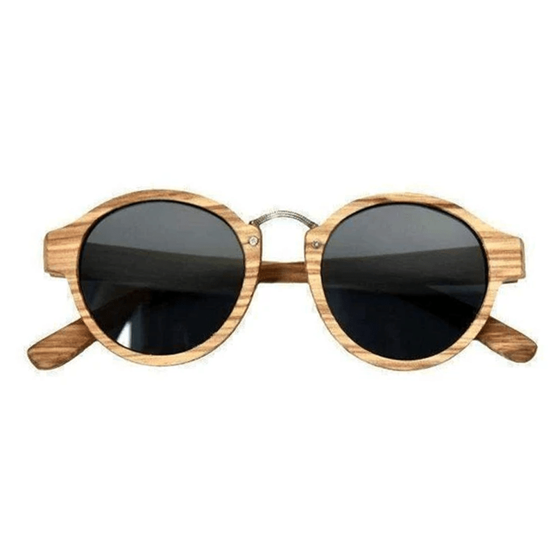 Lunettes en Bois - Retro Zebra Luxe