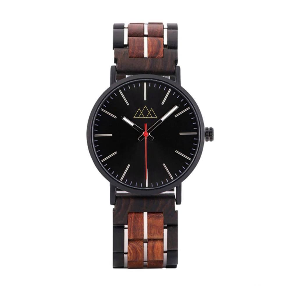 Montre en Bois Luxe Noire