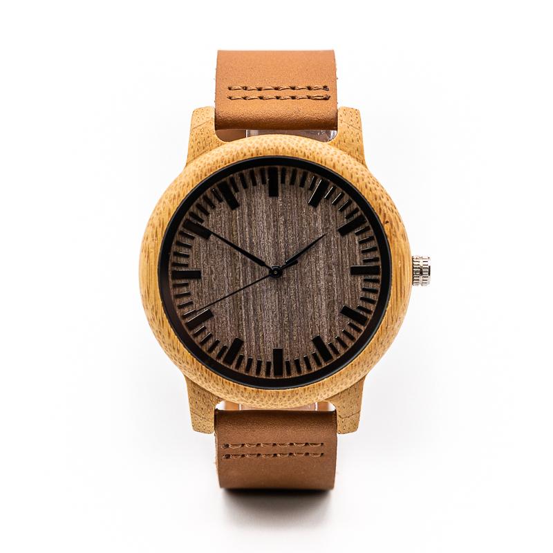 Montre Bois et Cuir