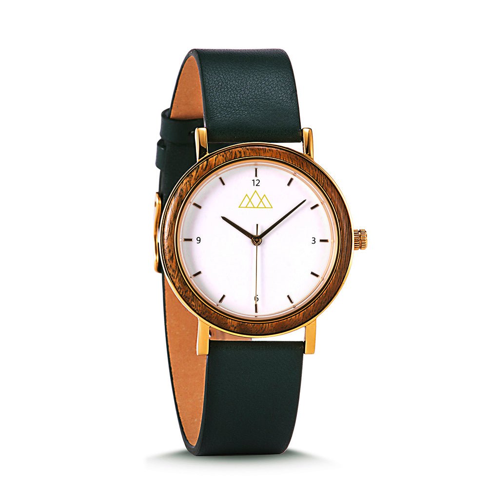 Montre en Bois Femme à Quartz noir