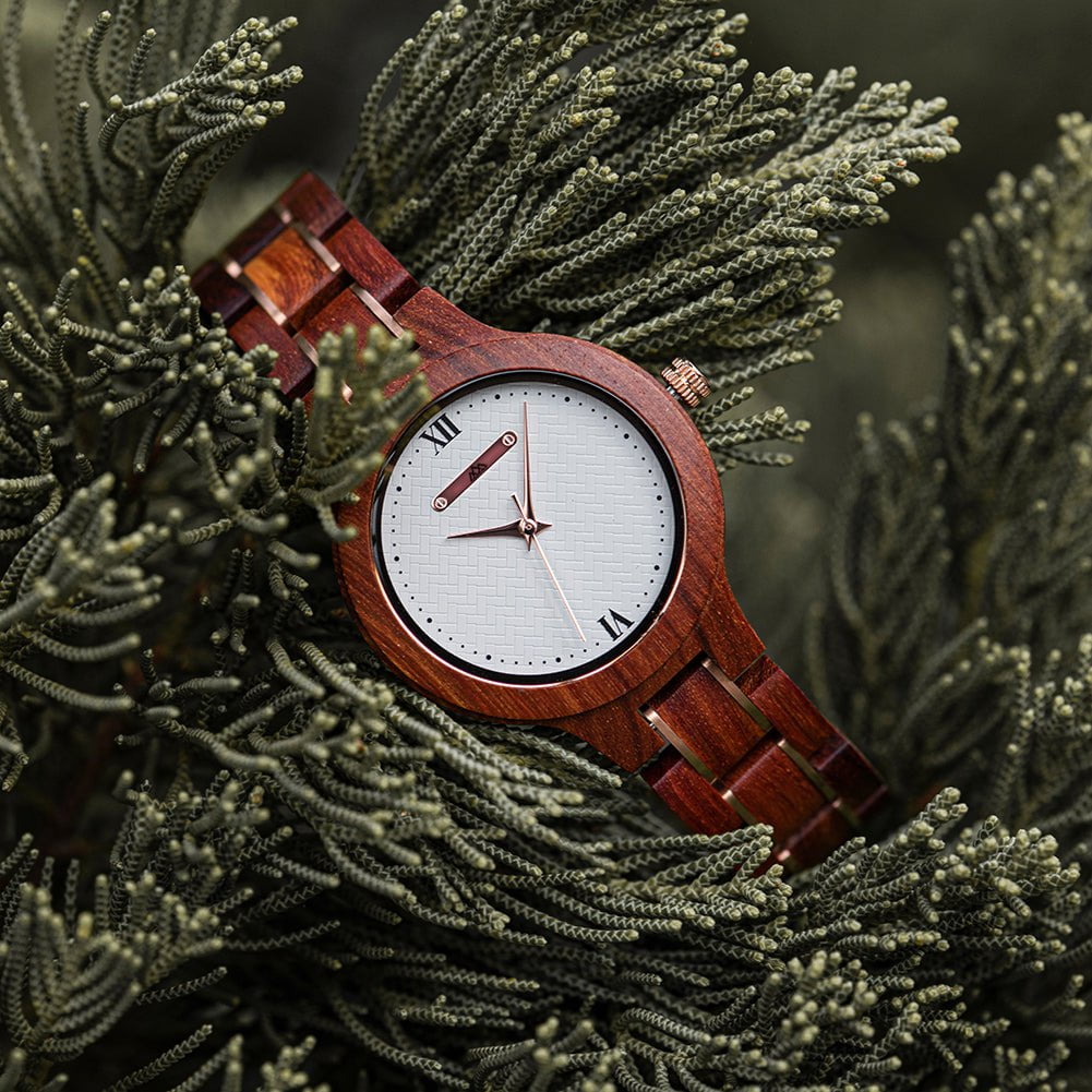 Montre en Bois Bordeaux