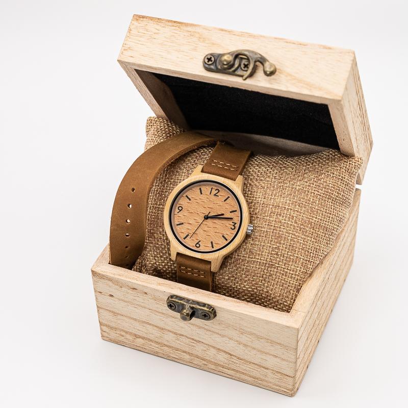 Montre en Bois pour Femme quartz