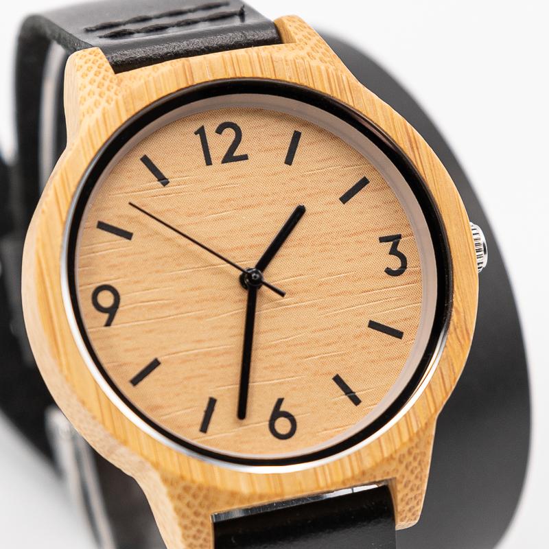 Montre en Bois Femme Noir cadran