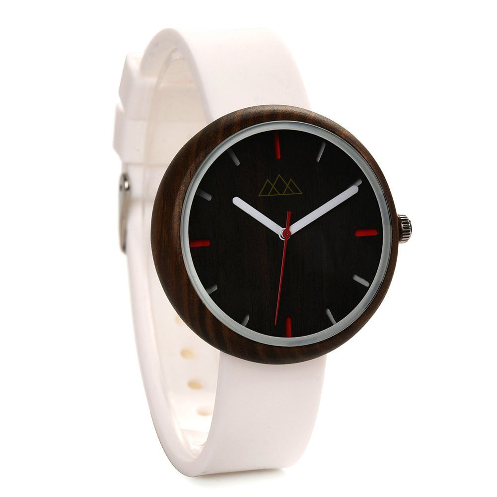 Montre en Bois Femme Design blanche