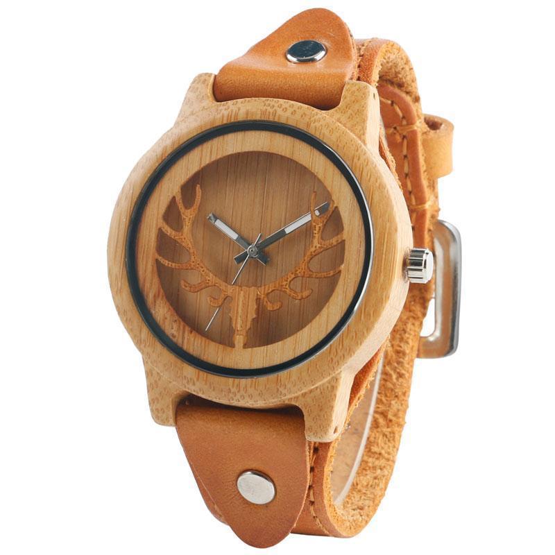 Montre en Bois Homme Naturel