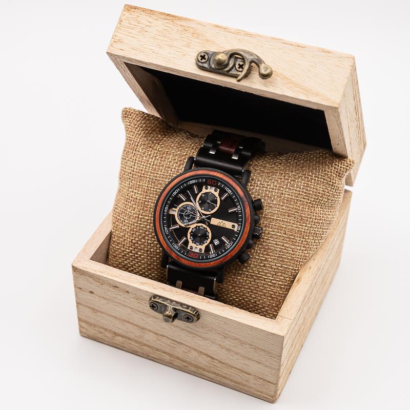 Montre en Bois Suisse Homme cadran