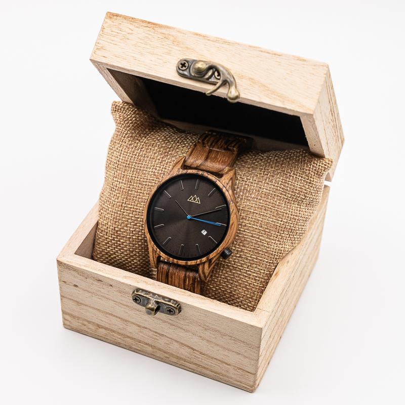 Montre en Bois Artisanale noir