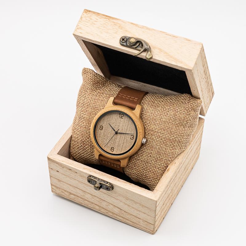 Montre en Bois Naturel unisex