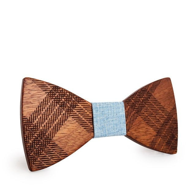 Noeud Papillon Bois Homme - Crossed Bach