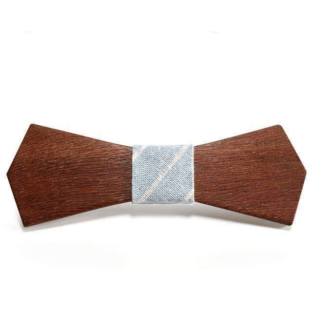 Bleu Noeud Papillon Bois - Nigra