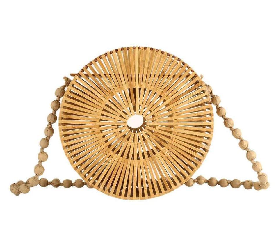 Beige / Large Sac Bambou- Ciara
