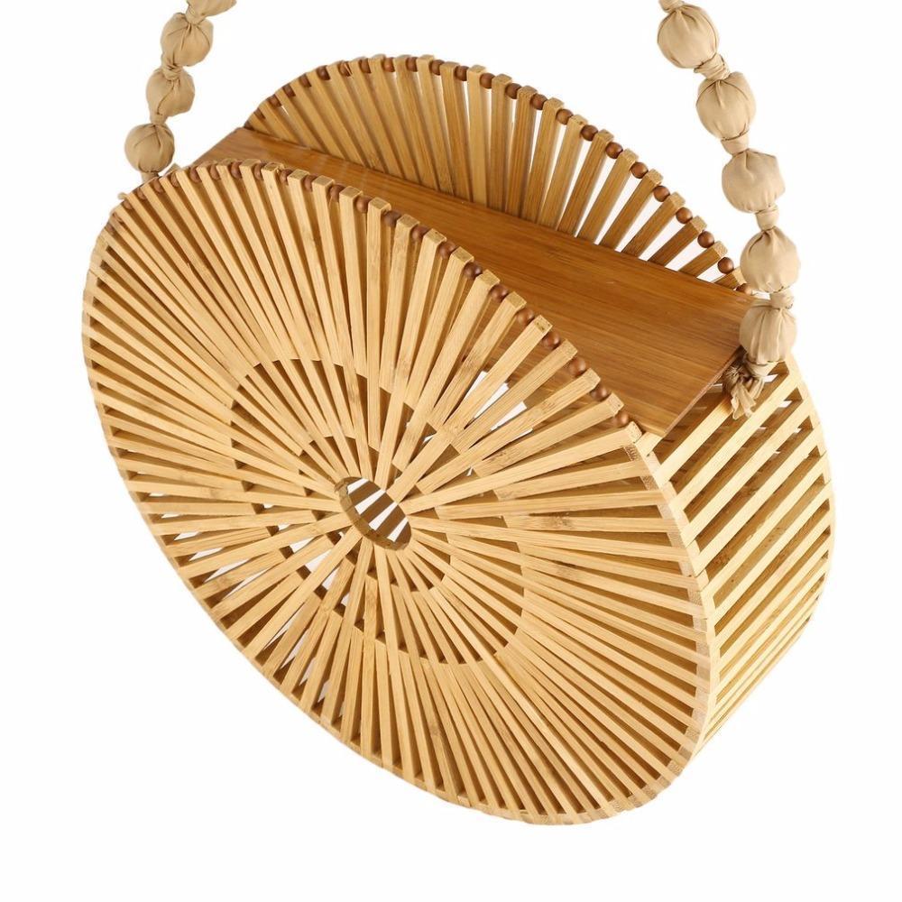 Beige / Large Sac Bambou- Ciara