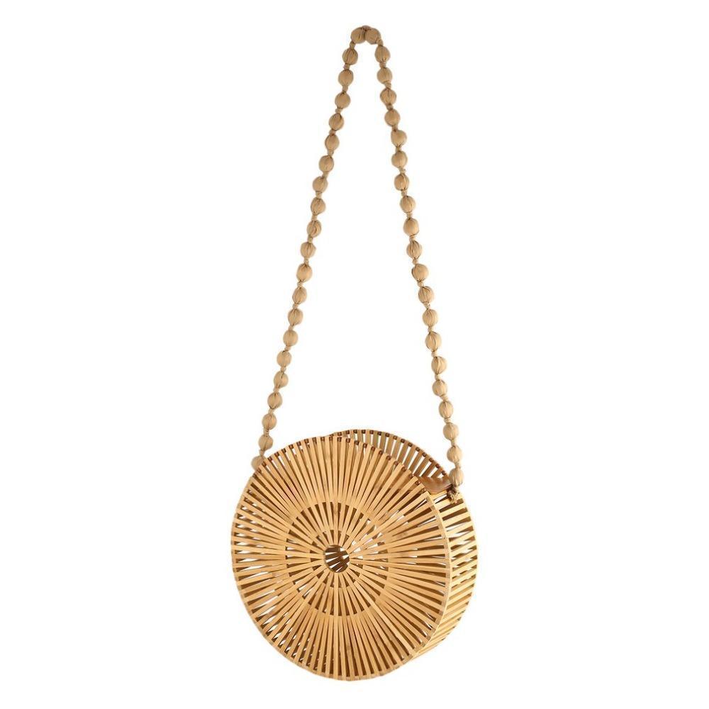 Beige / Large Sac Bambou- Ciara