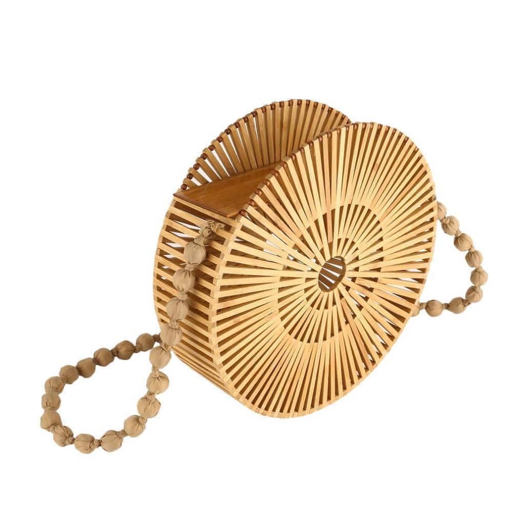Beige / Large Sac Bambou- Ciara