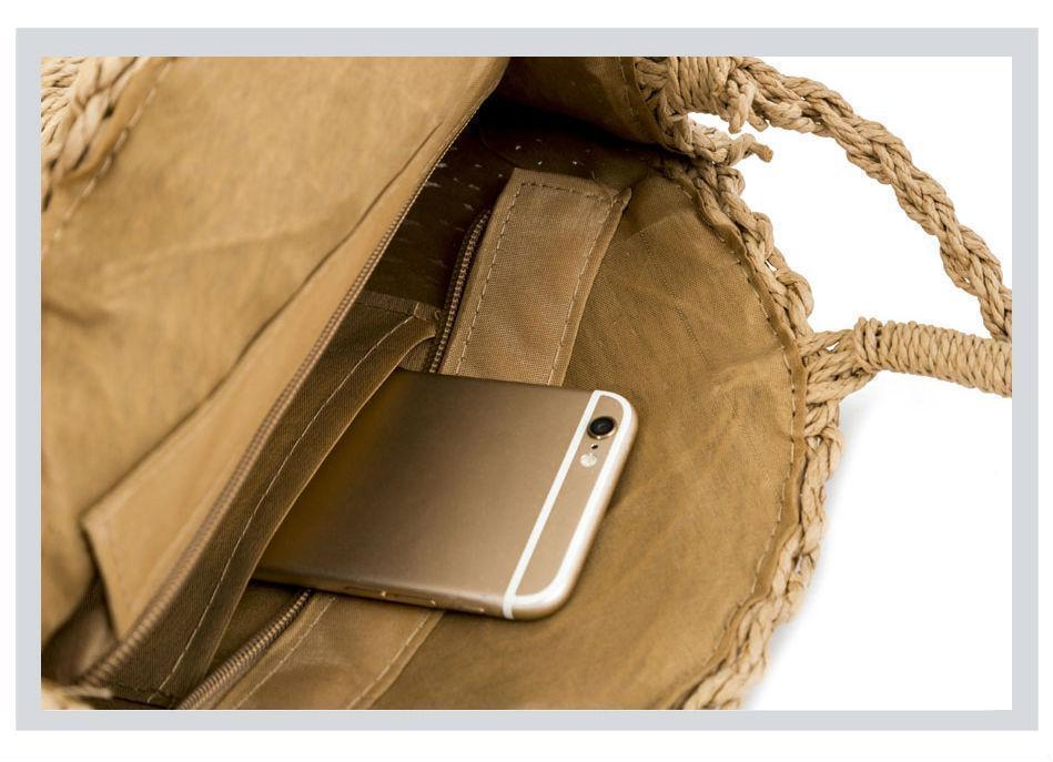 Small Beige Sac de Plage - Clara
