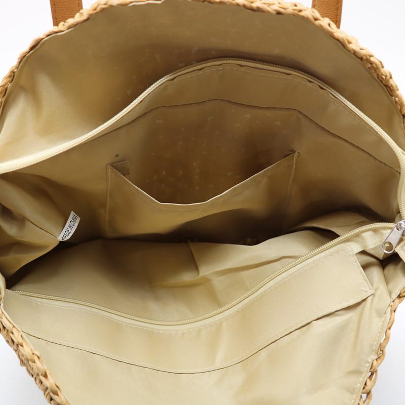 BEIGE Sac de Plage - Lila