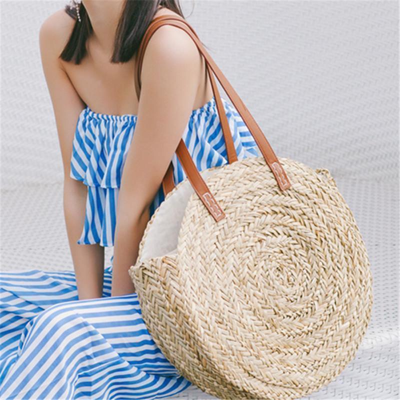 BEIGE Sac de Plage - Lila
