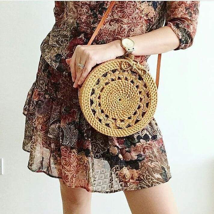 Sac en Osier Rond - Paola