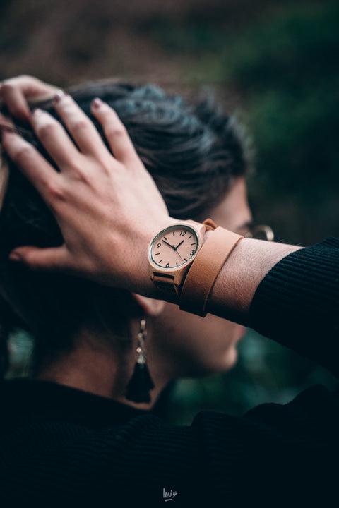 Montre en bois femme