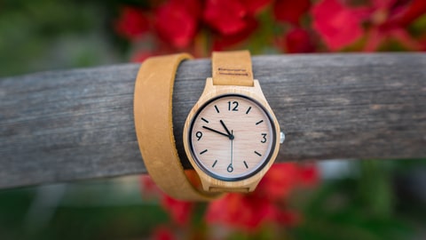 Montre en bois femme