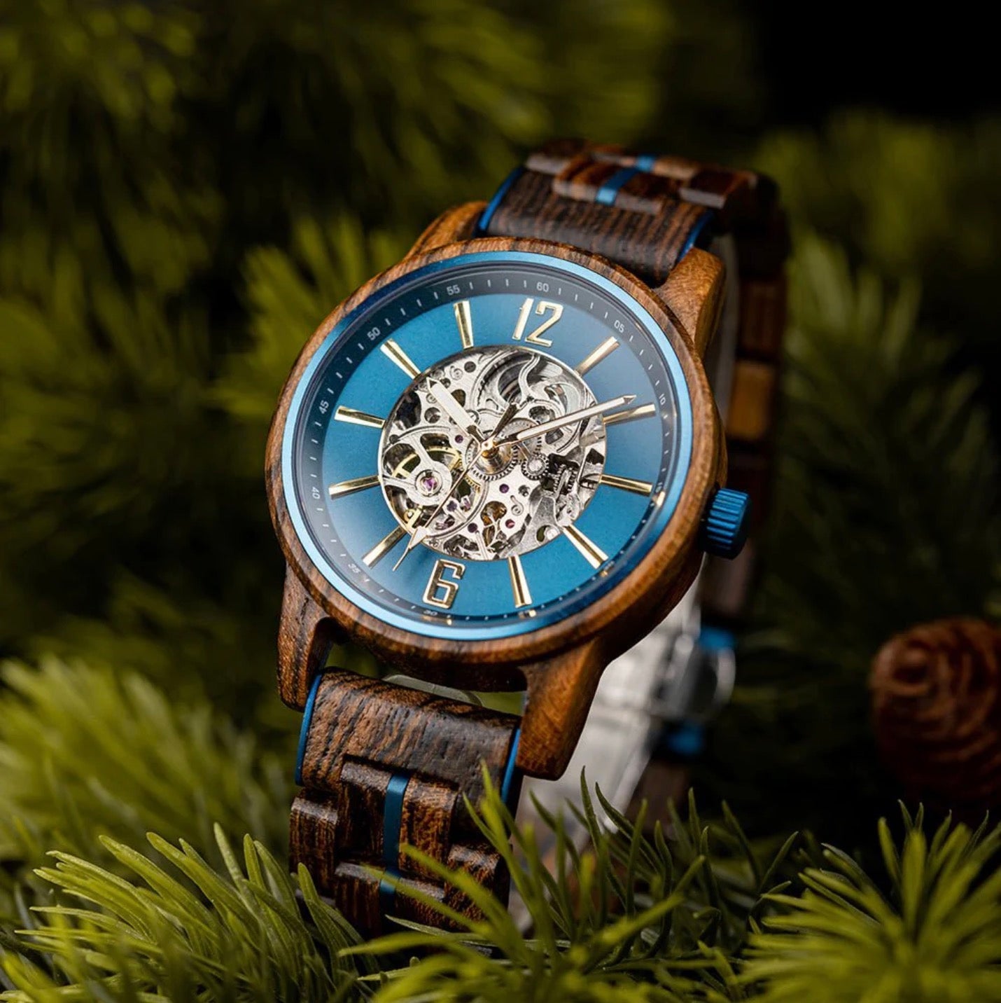 Montre en bois automatique